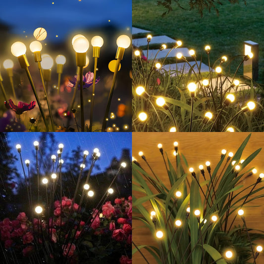 🔥LAST DAY 70% OFF FOR TODAY🔥 Waterproof Solar Firefly Garden/Balcony/Plant LED Lights (16LEDs)